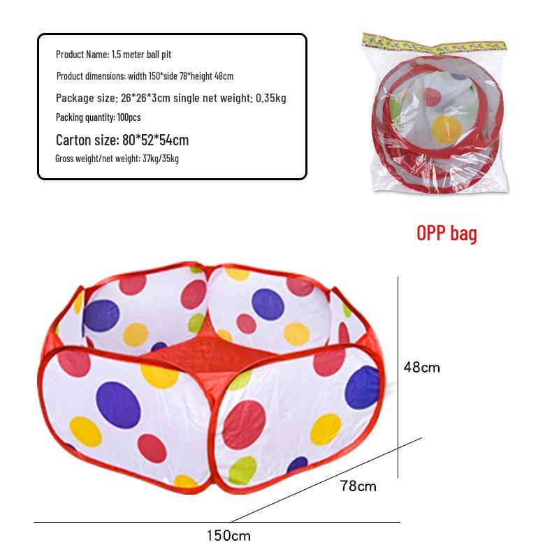 Foldable Children's Ball Pit Tent with Ocean Balls - Popular Toy for Kids