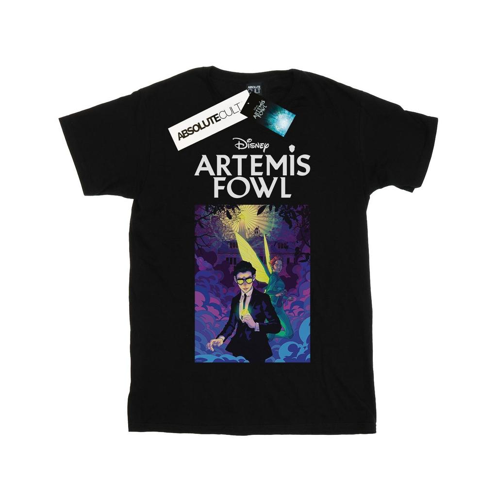 Disney Womens/Ladies Artemis Fowl Book Cover Cotton Boyfriend T-Shirt