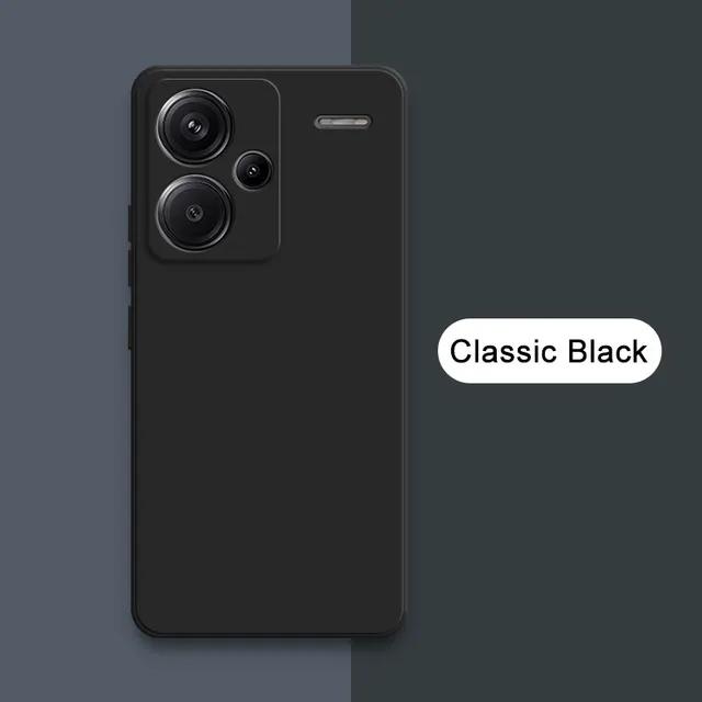 Жидкий силиконовый чехол для телефона Xiaomi Redmi Note 13 Pro Plus 360 Camera Защитная мягкая задняя крышка RedmiNote13 13Pro Сумки