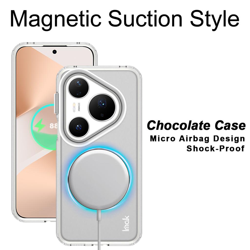 For Huawei Pura 80 Pro/Pura 80 Pro+ Case Compatible with MagSafe PC+TPU Protective Phone Back Cover