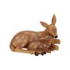 Deer Figurine Hand Painted Coating Treatment Vivid Details Lovely Deer Statue for Home Garden