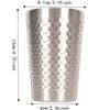 2pcs Hammer Metal Drinking Tumbler 350ml Stackable Camping Cup Reusable Water Cup  Outdoor Travel