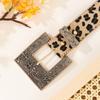 Блингблинг пояс для уличных танцев, джинсовый пояс, пояс для лайвхауса, панк поясная цепь, потрясающий леопардовый принт, стразы