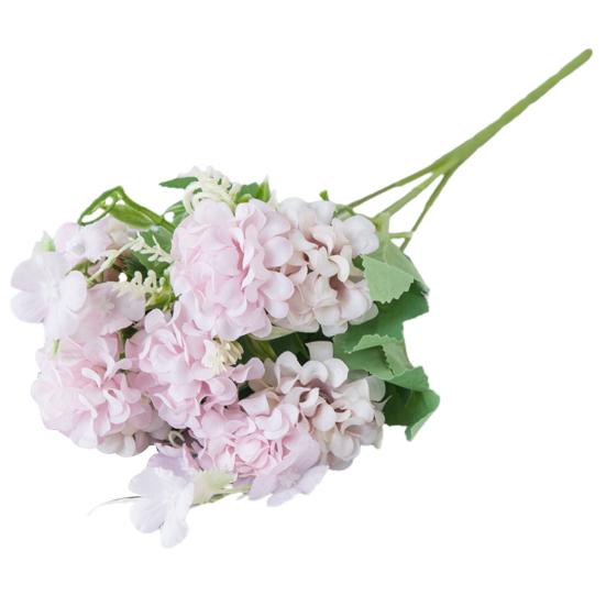 Artificial Flower Vivid Eye-catching Trendy Pretty Everlasting Ornamental Fake Hydrangea Flowers for Banquet