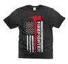 Мужская патриотическая футболка пожарного Пожарный 4 июля Флаг Футболка AXE Shirts