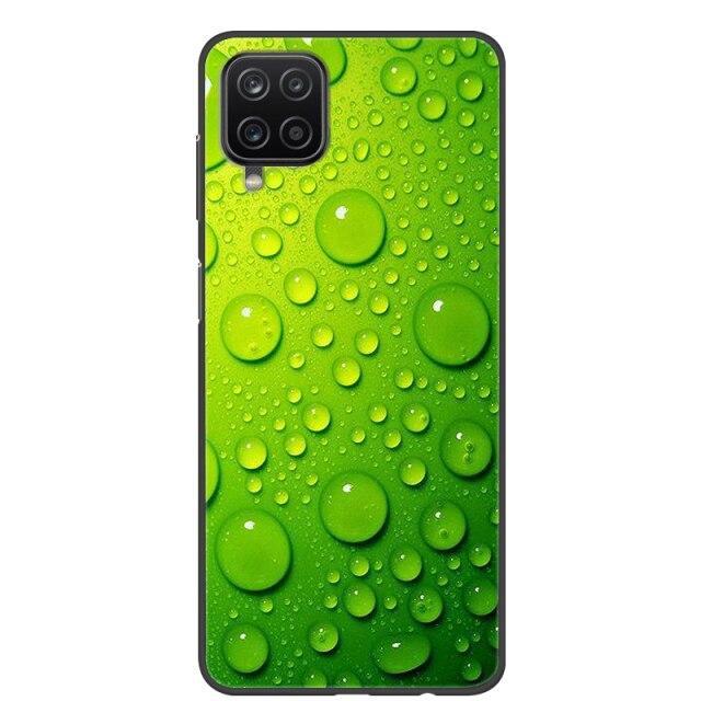 Чехол для Samsung A12, 2021, черные мягкие силиконовые чехлы из ТПУ для телефонов Samsung Galaxy A12 M12, чехол с крутым дизайном, чехол-бампер A 12