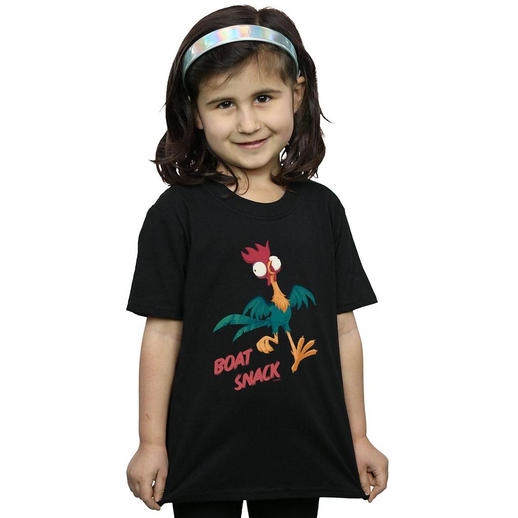 Disney Girls Moana Boat Snack Cotton T-Shirt