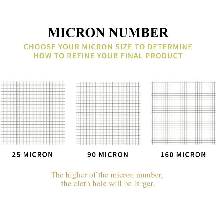 Gutenberg's tough 2x4 inch nylon micron bags 10-100 Packs | nylon tea filter bags | All Micron Sizes (10-Pack, 90)