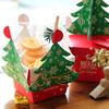 Merry Christmas Bombonera Santa Paper Gift Box Christmas Tree Elk Gift Packaging Box New Year Xmas Party Decoration