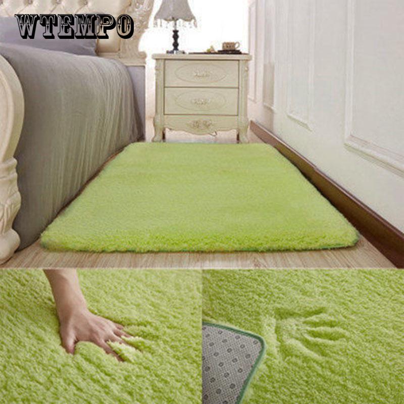 Нескользящий ковер для гостиной, журнальный столик, одеяло, прикроватный коврик для спальни, коврики для йоги, однотонный плюшевый коврик