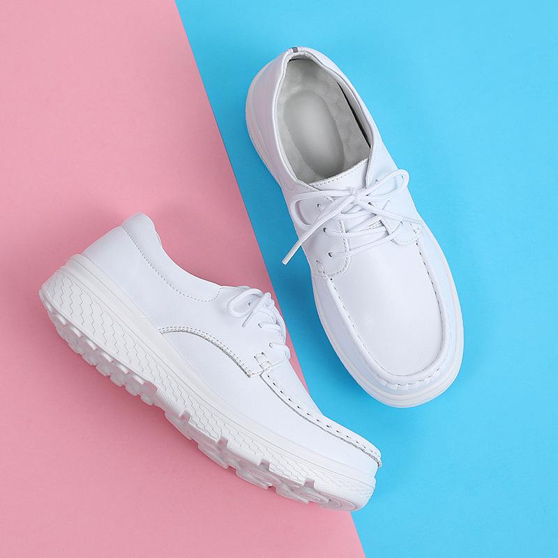Women's Lace-Up Soft Sole Non-Slip Fashionable Flats - Breathable, Comfortable Autumn/Winter Shoes