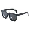 Mosaic glasses two-dimensional sunglasses personalized pixel sunglasses party funny non-mainstream plaid Internet celebrities