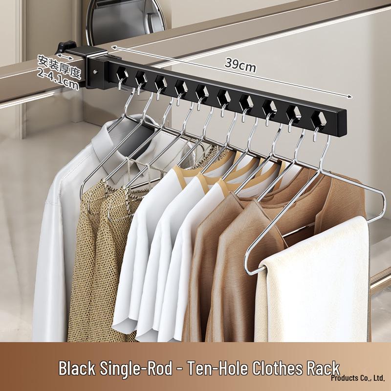 Punch-Free Folding Clothes Drying Rack for Indoor & Balcony Use