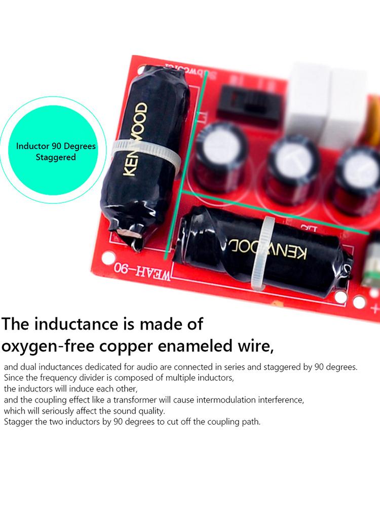 Разделитель частот динамика Стерео кроссовер Низкочастотный динамик 40 Гц-400 Гц Разделитель сабвуфера Стерео DIY Аудио кроссовер