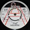 Футболка с 7-дюймовой пластинкой. С. WILEY  T. N. T. TF1073PROMO Fontana 1970 Великобритания Поп Б/у