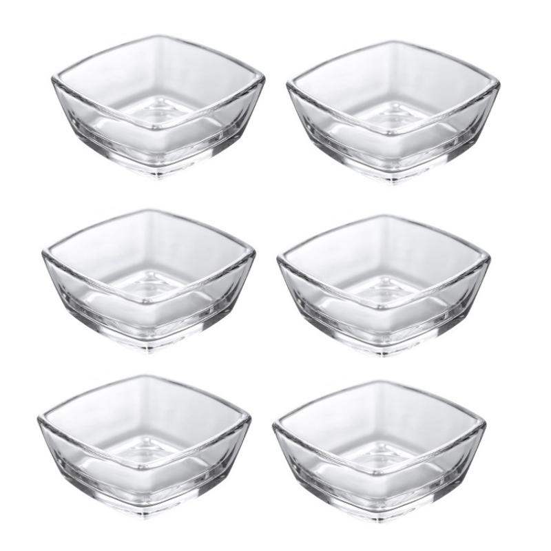 1/6 шт. Мини-стеклянные миски для подготовки по 60 мл Стеклянные рамекины Миски для подачи блюд Смешивания Приготовления Соуса Орехов Конфет Десерта Салата