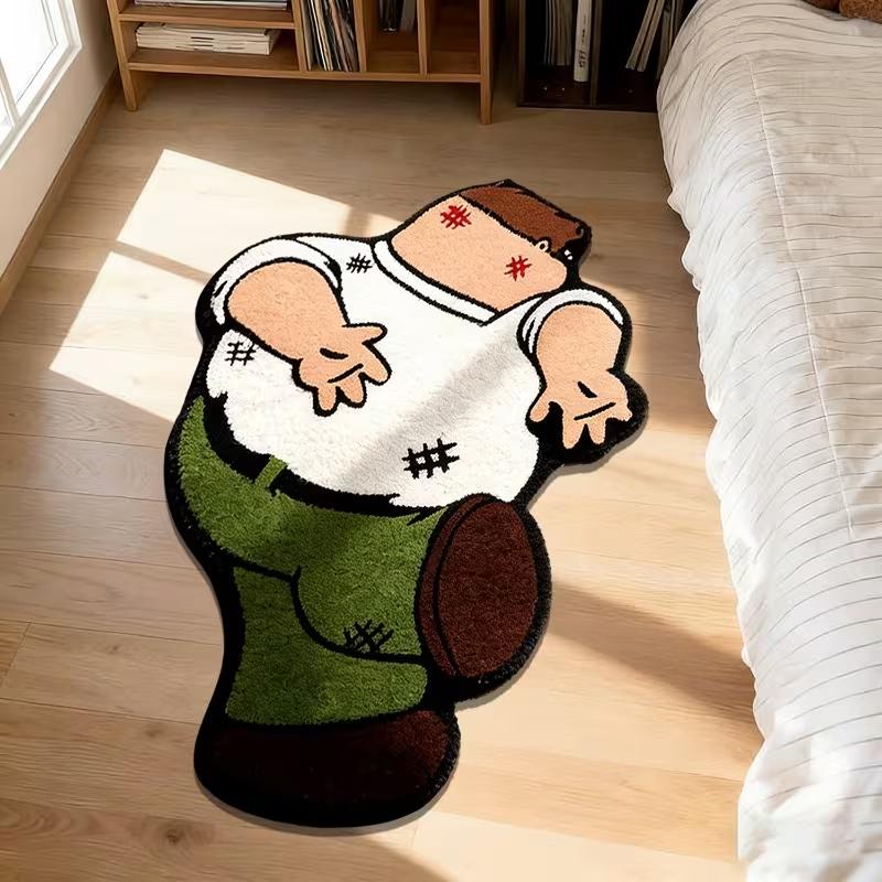 Cartoon Pattern Bedroom Decor Creativity Carpet Family Guy Carpets for Living Room Washable Bedside Floor Mat Home Anti-slip Rug