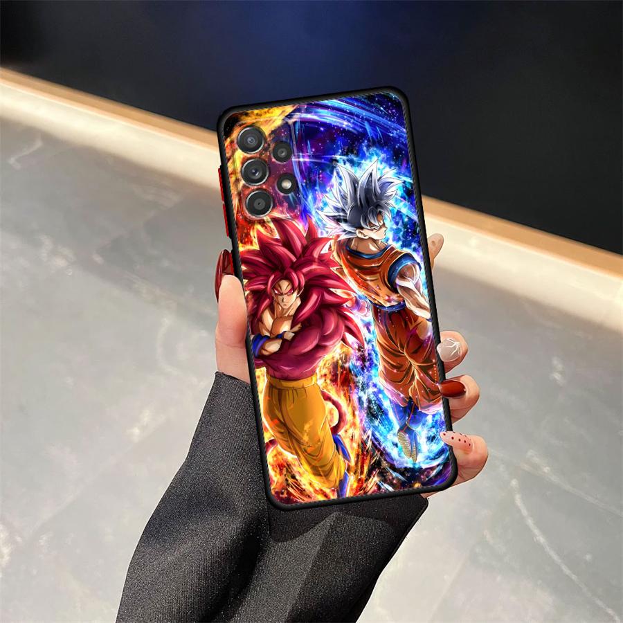 Чехол для Samsung Galaxy A14 A15 A16 A12 A05 A30 A70 Note 20 Ultra 10+ 9 8 A13 A50 A06 Задняя крышка телефона Dragon Ball Goku Vegeta