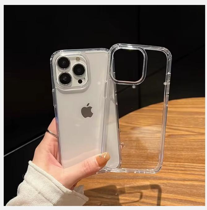 Роскошный прозрачный мягкий акриловый чехол для телефона iPhone 16 15 14 13 12 11 Pro Max XS X XR 7 8 Plus Mini противоударный бампер
