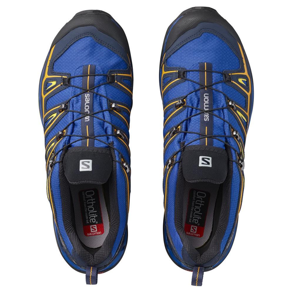 SALOMON X Ultra 2 Нескользящие Износостойкие Нескользящие Износостойкие Низкие Беговые Кроссовки Мужские Синие 393517