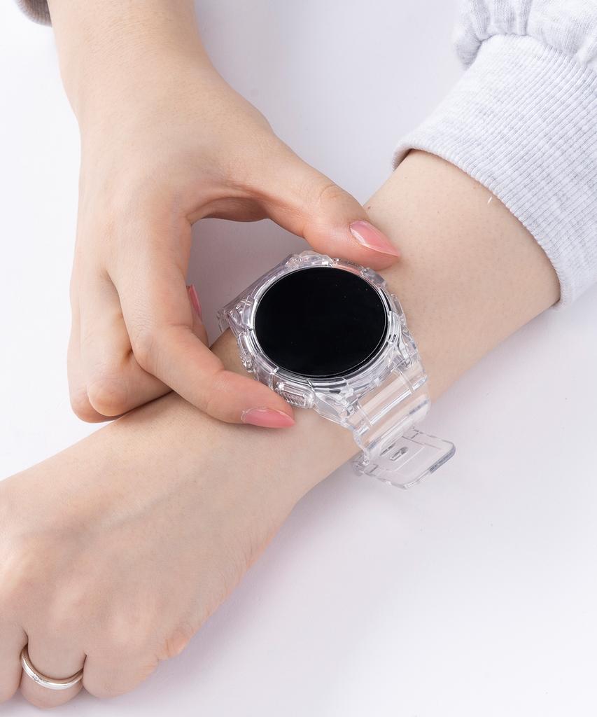 Nuateu [2Цвета] Galaxy Watch 4 ТПУ Интегрированный Прозрачный Ремешок