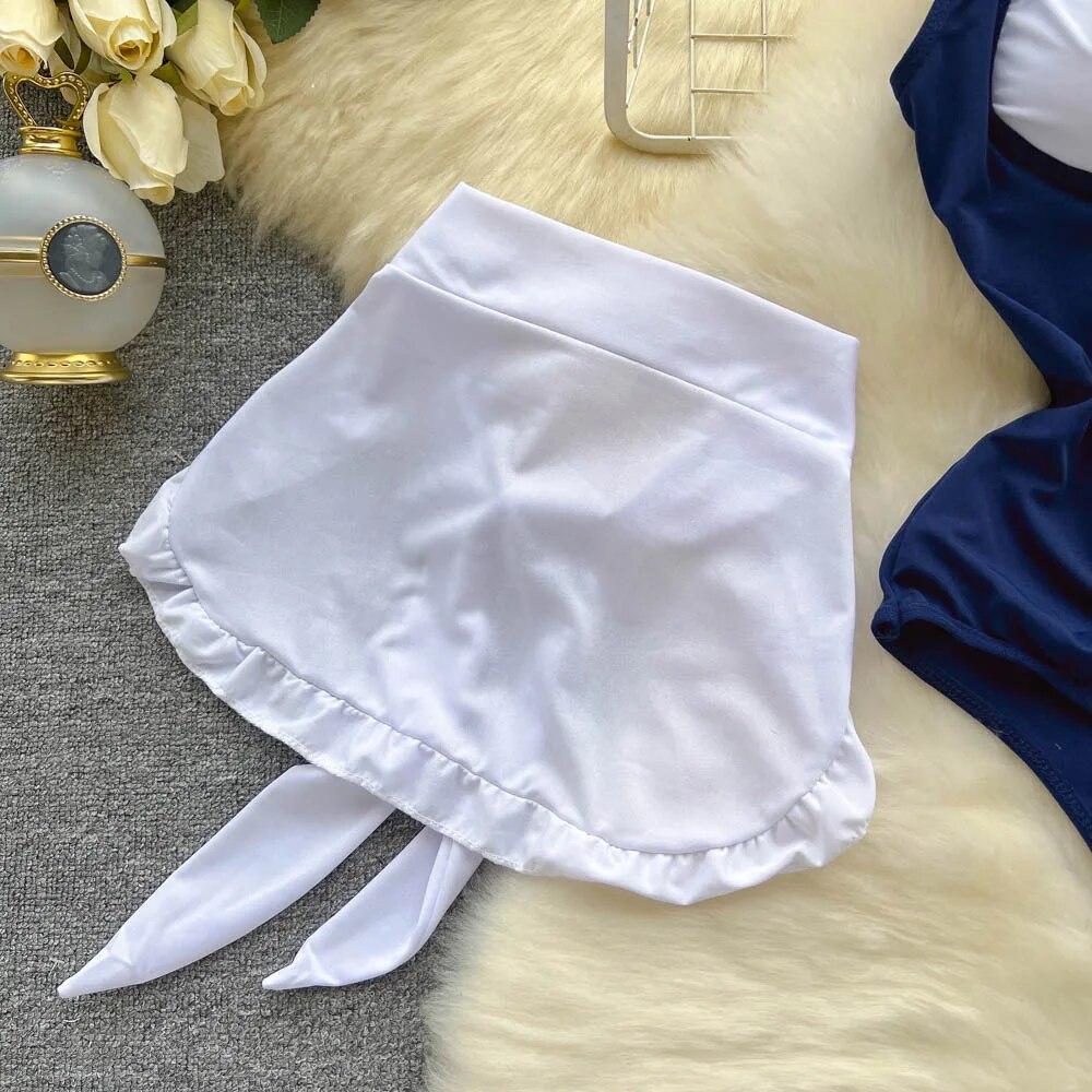 Japanese Kawaii Lingerie Corset Bodysuit Women Summer Erotic Slim Backless Rompers Female Fashion Maid Cosplay Club Sexy Playsuits 2024