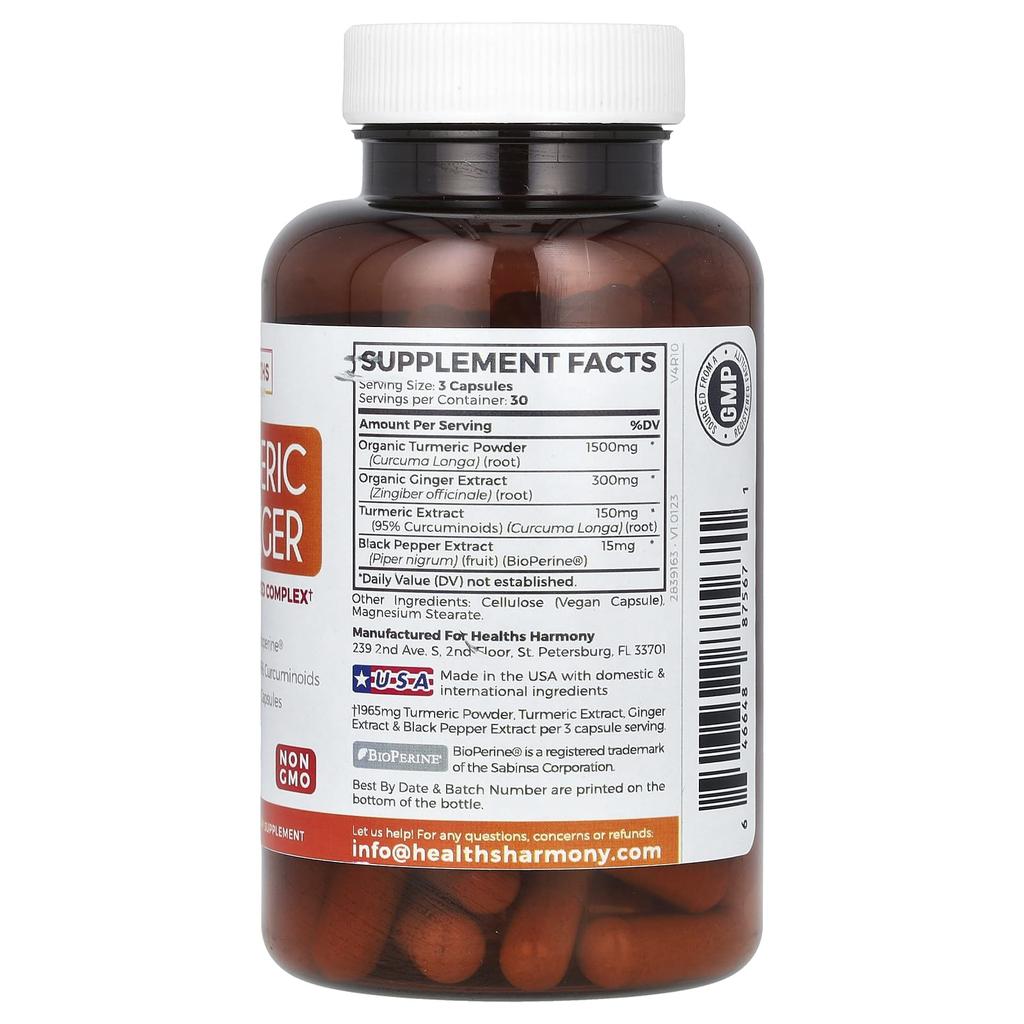 Turmeric & Ginger, 90 Capsules