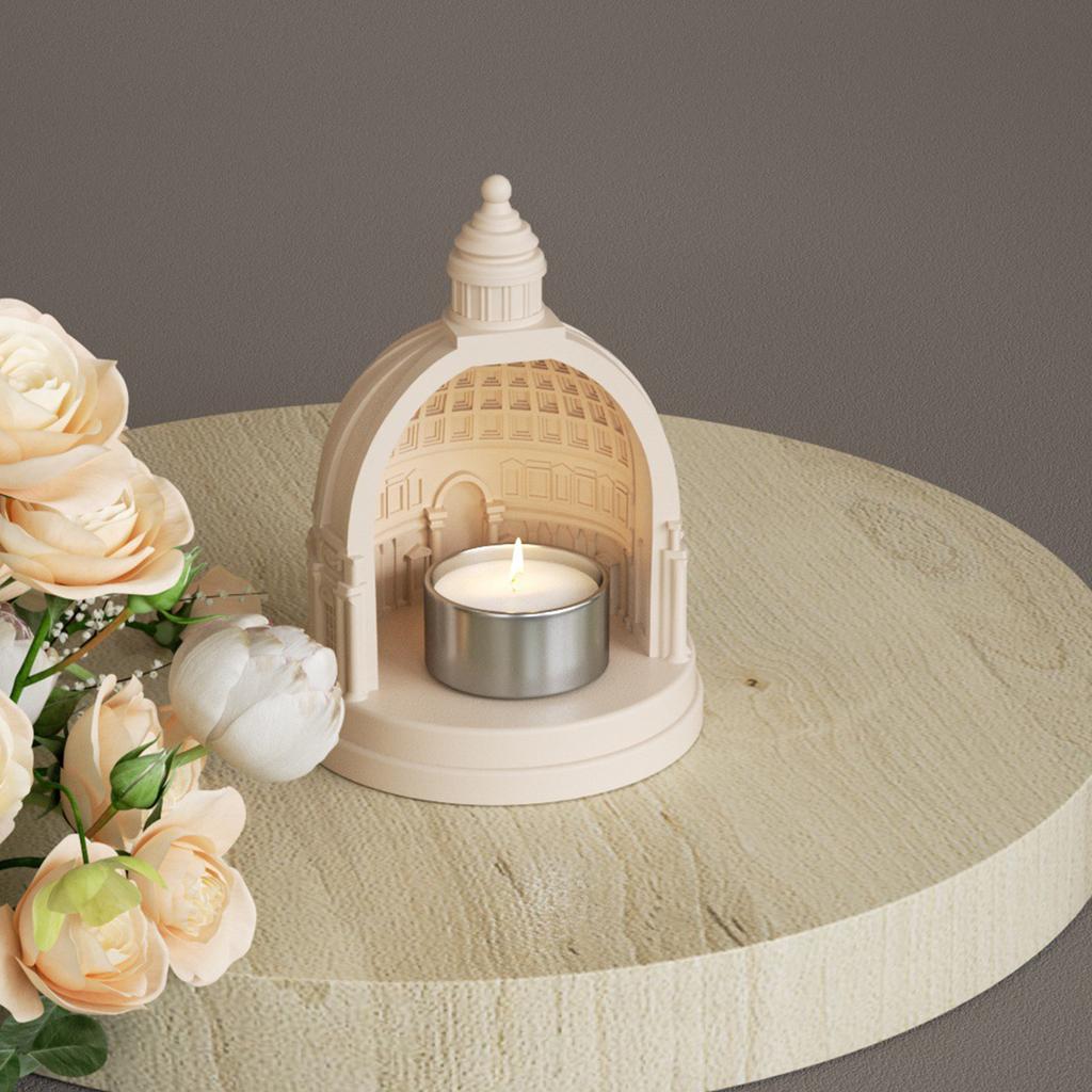 Многоцелевой Прочный Силиконовый Набор Форм для Подсвечников в Виде Замков Портативный для Изделий из Смолы Гипса Разных Размеров