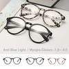 Защита Коричневый/Черный/Леопардовый принт Защита от синего света Очки для близорукости Очки Очки с плоскими линзами