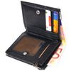 Вертикальный кошелек из натуральной кожи с тиснением под крокодила CANPELLINI Purse 21673 Черный