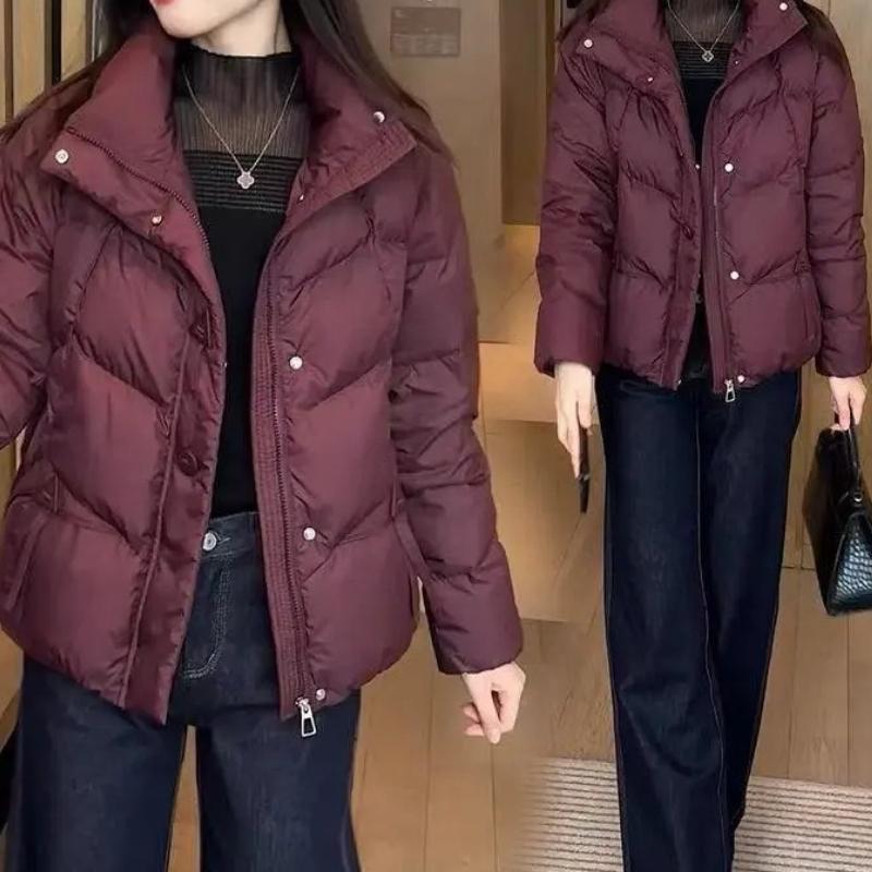 Padded clothes women's short slim-fitting thickened padded clothes thickened temperament fashionable women's clothing short small padded jacket