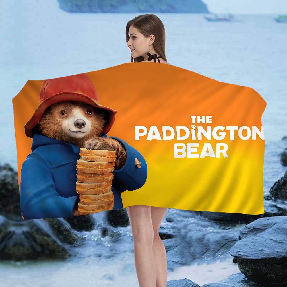 Movie Bear P-Paddington Microfiber Beach Towel Absorbent Quick Dry Soft Yoga Swimming Resort Mountain Climbing Towel