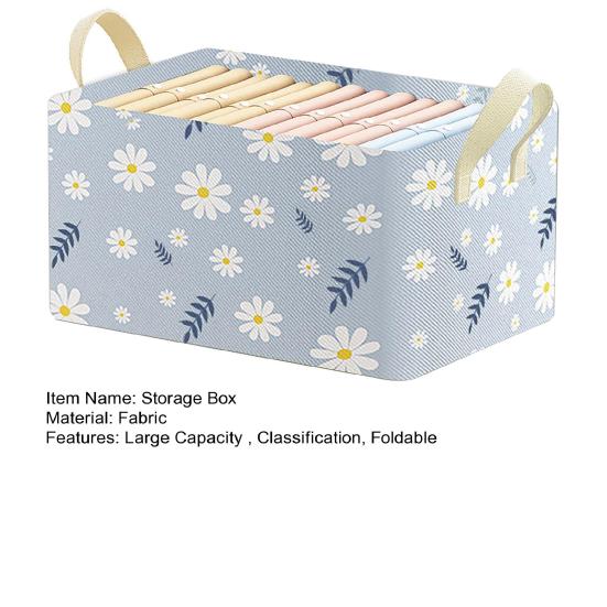 Yousheng Clothes Storage Box Classification with Handle Large Capacity Foldable Stoarge Wardrobe Drawer Organiser Trousers T-shirts Socks Storage Case