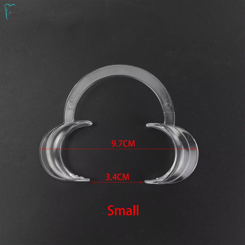 3pcs Dental C-shape Cheek Retractor Lip Mouth Opener Intraoral Dentist Orthodontic Tool For Tooth Whitening Transparent 3
