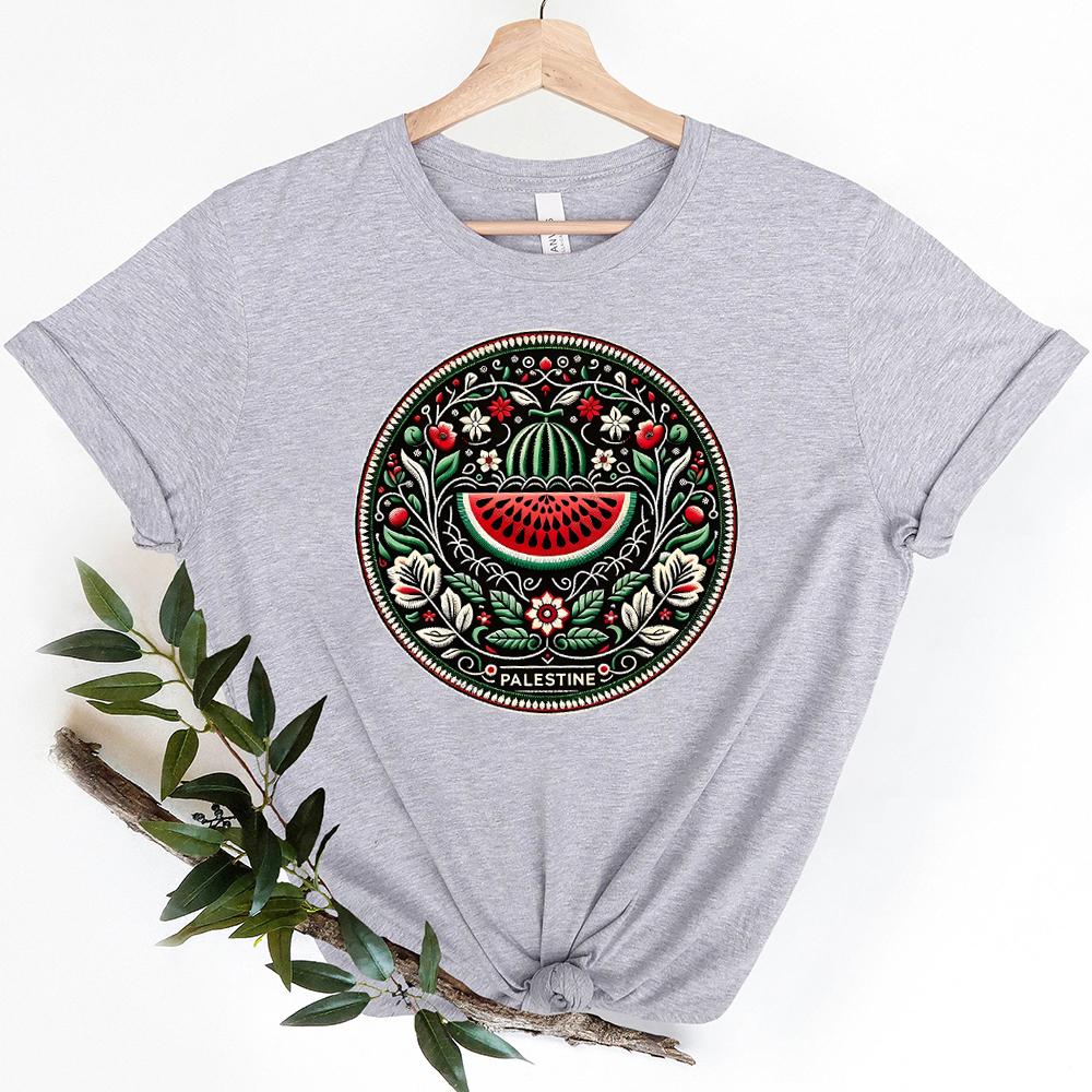 This Is Not A Watermelon T-shirts Funny Watermelon T-Shirt Love and Peace Graphic Tee Streetwear Tops Women Men Clothing