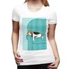 Happy Couch Dog Cute Beagle Throw TShirt for Women ONeck Streetwear T Shirts Womens Tees Short Summer Clothes Tops