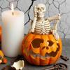 Halloween Skeleton Pumpkin  Silicone Candle Molds Halloween Decoration  Ghost Pumpkin Crafts Gypsum   Candy Making Soap Mold
