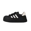 Shell Head Board Shoes Women's Lace-up Thick-soled Black and White Panda New Spring and Autumn Big Head Casual Doll Shoes 2024 High Value