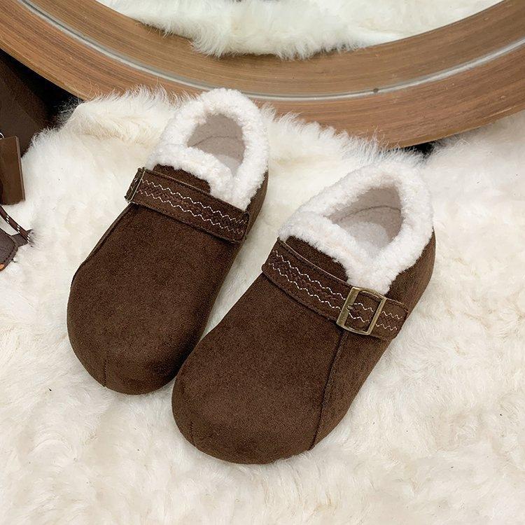 Birkenstocks зимние велюровые новые на толстой подошве теплые мокасины хлопковые туфли велюровые утолщенные снежные пушистые ботинки