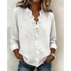 2026 Spring New Women's Ruffled Long-Sleeve Casual Solid Color Shirt