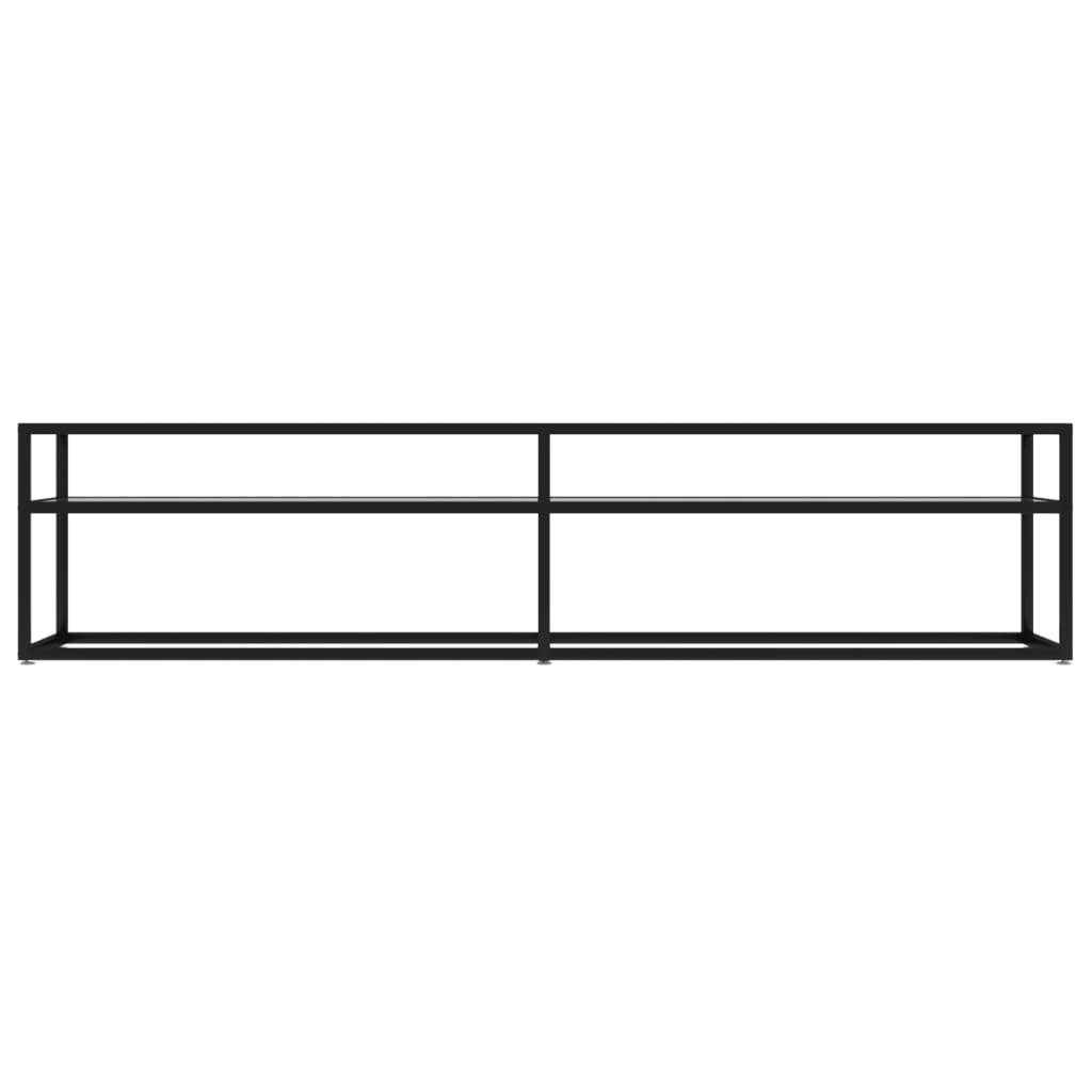 Transparent TV Stand 180 x 40 x 40.5 cm Tempered Glass
