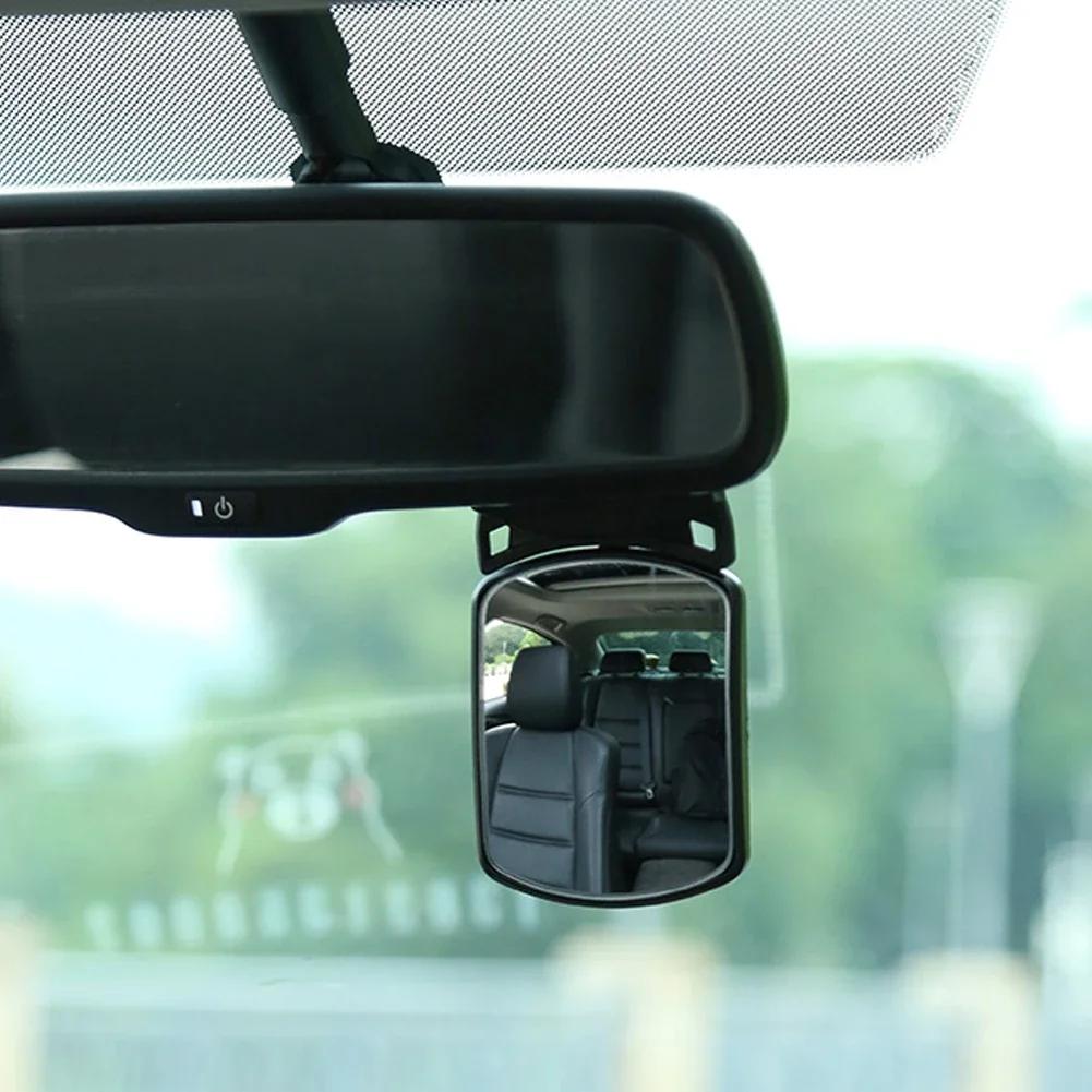 Rotatable Car Back Seat Auxiliary Mirror Baby Monitor Rearview Mirror Adjustable Interior Safety View Mirror Universal Auto Rear Seat Observation Mirr