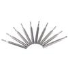 10pcs 1 8   Shank Tungsten Carbide End Mill CNC Engraving Tools Single Flute Spiral Bit
