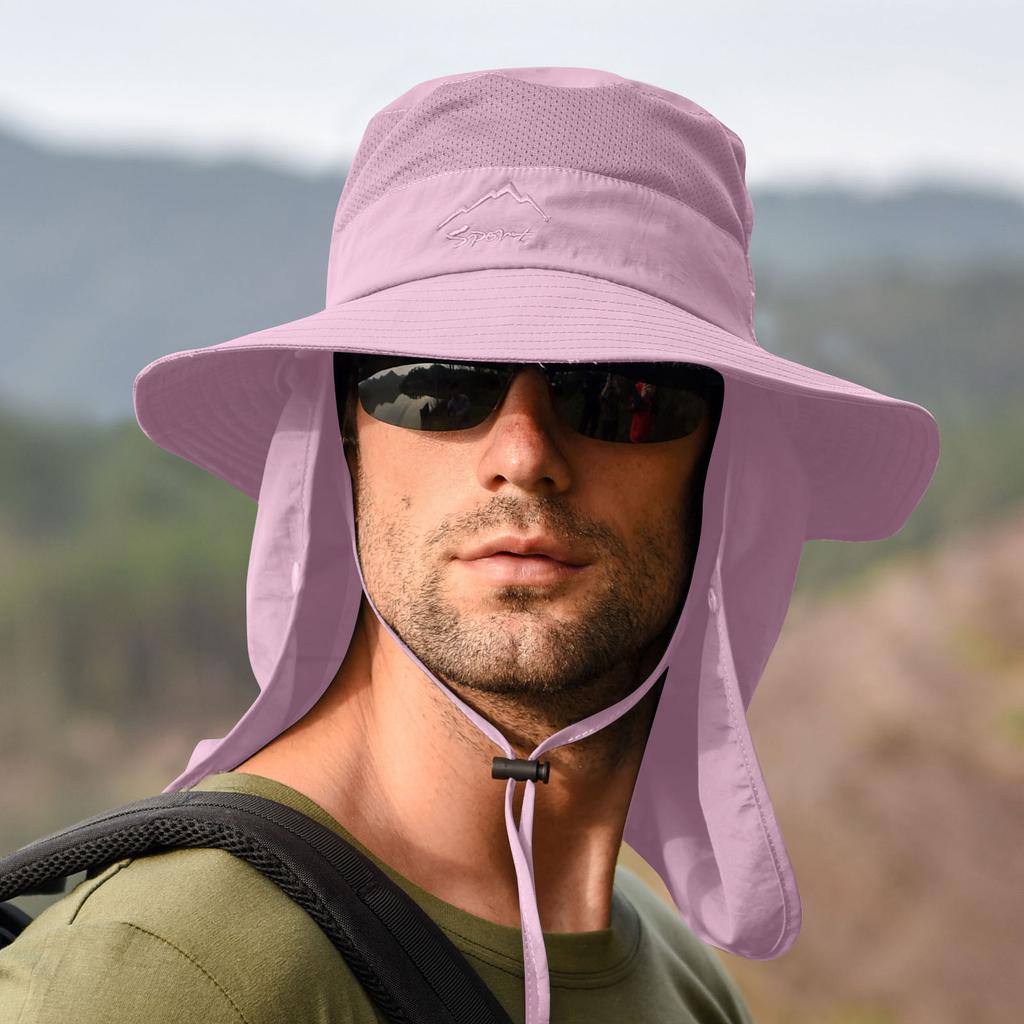 Men's Wide-Brim Fishing Hat Outdoor, Fisherman Hat, Sun Hat,Sun Protection