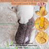 Thickened Fleece Dog Coat with Leash Hole for Teddy Bichon Winter Warm Pet Vest