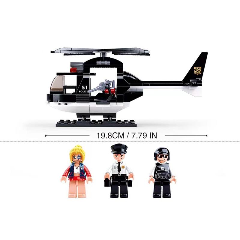 Полицейская машина, самолет, лодка, внедорожник, автомобильная станция, боевое оружие, набор для атаки, модель, строительные блоки, игрушки, кирпичи, подарки для детей