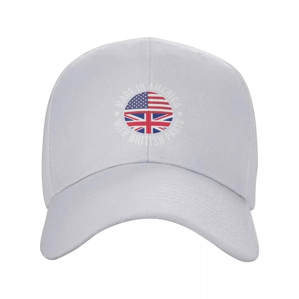 Made In America With British Parts Baseball Cap Military Cap Unisex Unisex hat Snap Back Hat Golf Unisex Womens