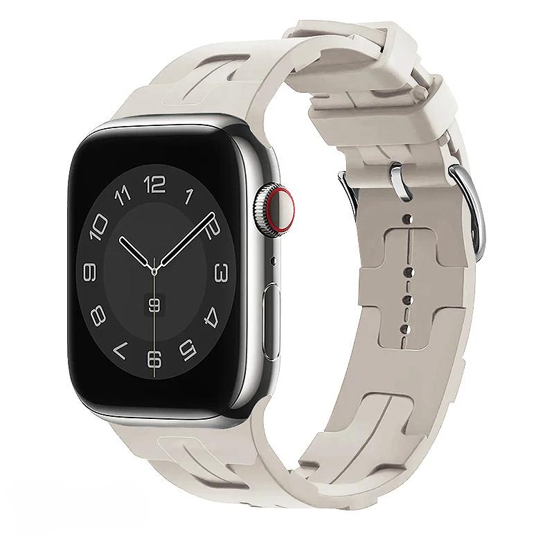 Силиконовый ремешок для Apple Watch Band 46 мм 42 мм 45 мм 41 мм 49 мм 44 мм 40 мм Мягкий браслет iWatch Series 10 Ultra 9 8 7 6 5 SE 4 Ремешок