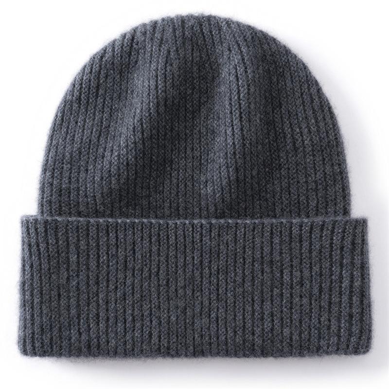 Cashmere hat autumn and winter knitted hat men's and women's knitted hat thermal bag head knitted hat new thermal knitted hat