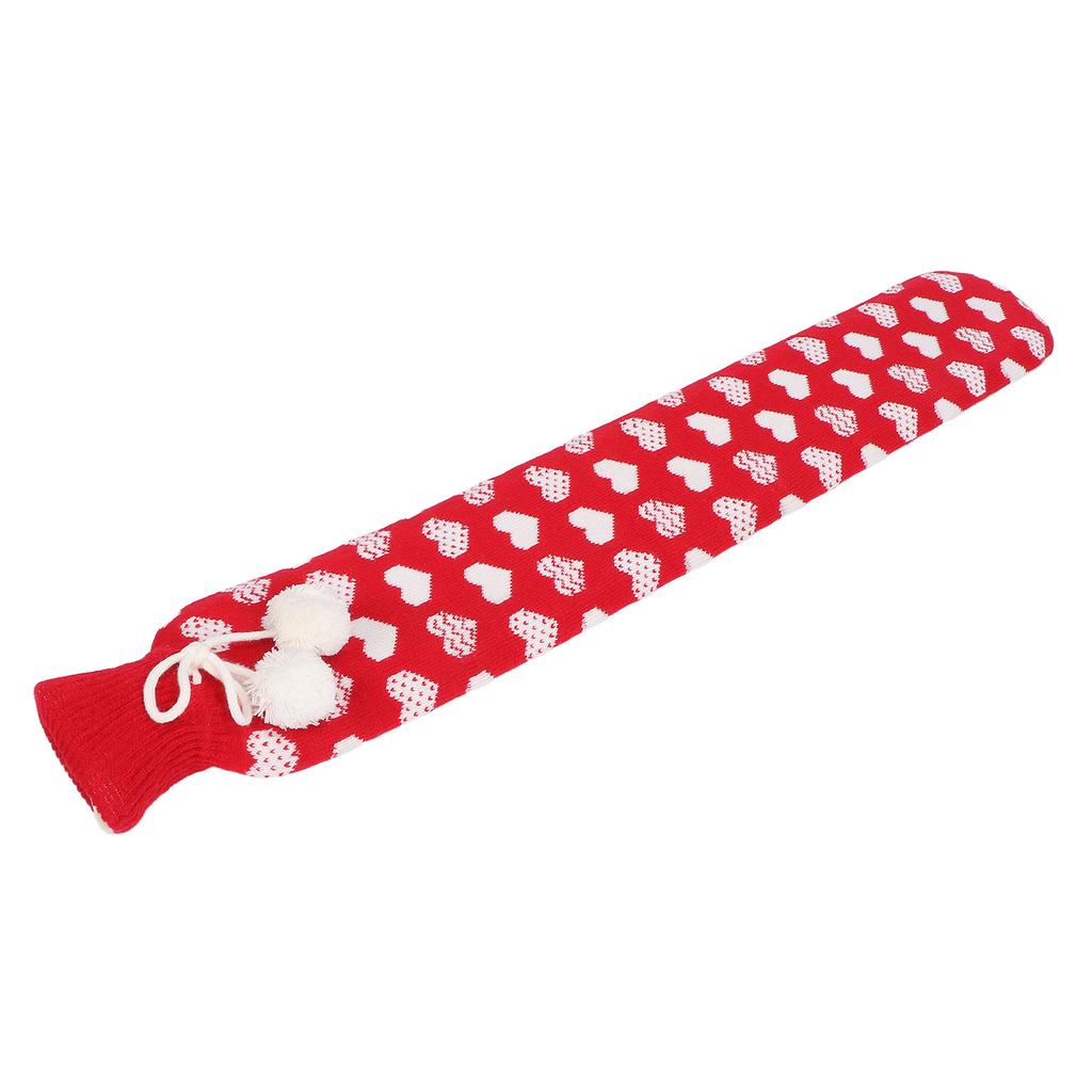 Грелка мягкая резиновая трикотажная грелка для согревания плеч шеи талии красный 2л